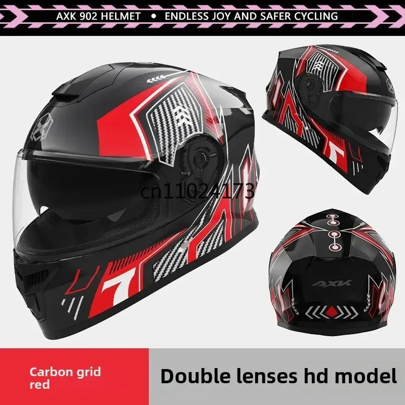 Unisex Motorcycle Helmet Winter Anti-Fog Warm Full Cover Helmet For Men And Women Electric Car Cycle Motorcycle Equipment Access