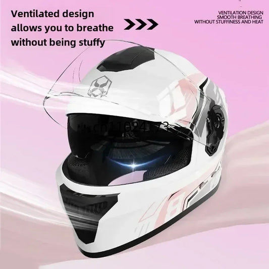 Unisex Motorcycle Helmet Winter Anti-Fog Warm Full Cover Helmet For Men And Women Electric Car Cycle Motorcycle Equipment Access